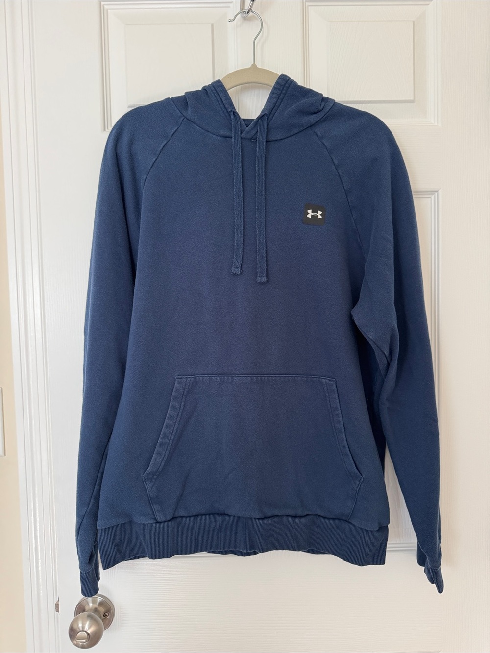 Under Armour Men's Navy Pullover Hoodie with Logo